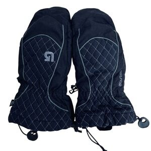 Burton Black Quilted Snow Gloves Small